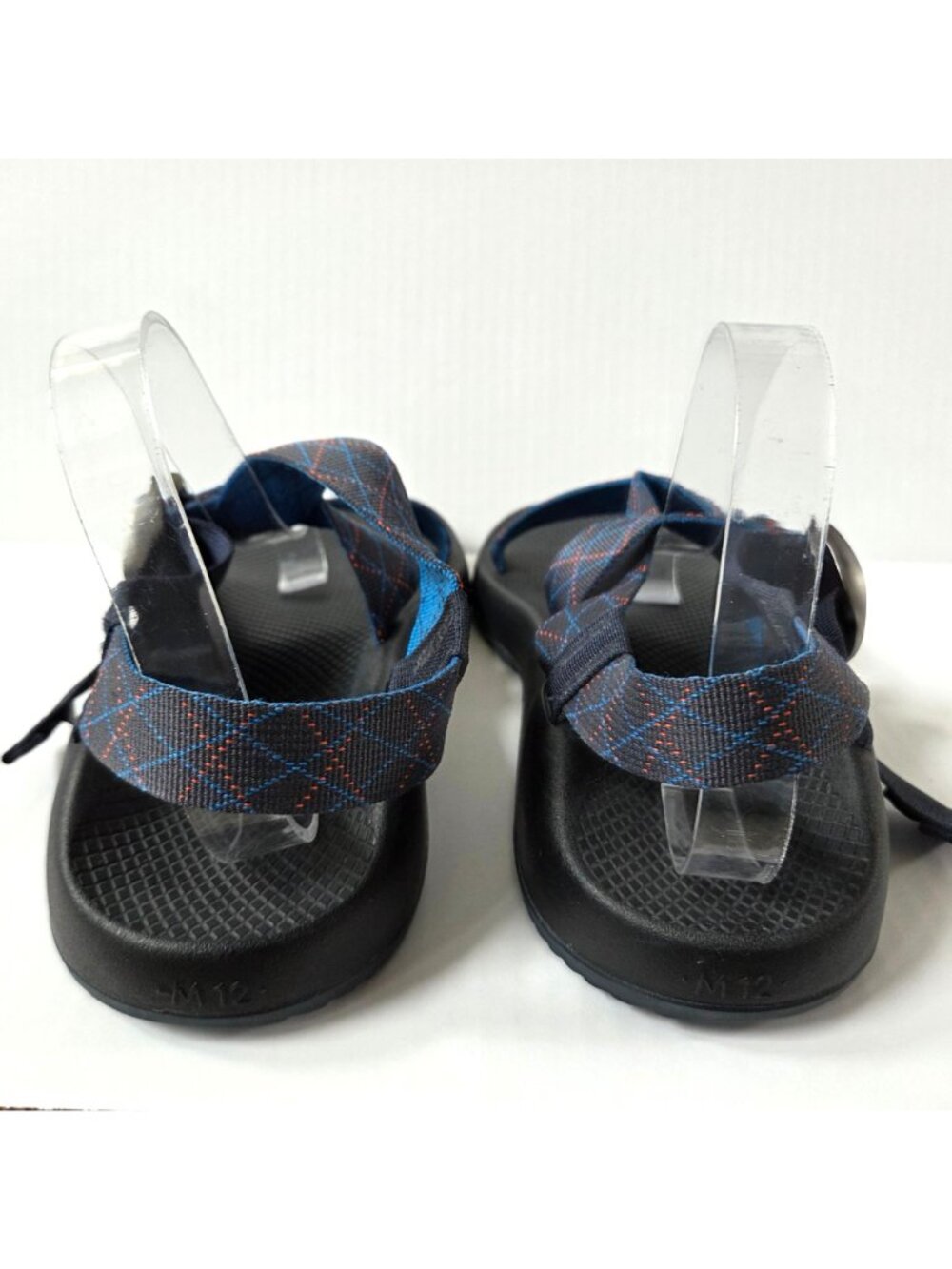 Chaco Sandals Mens 12 Mega Z Classic Rhombus Blue Hiking J105749 - Picture 7 of 10